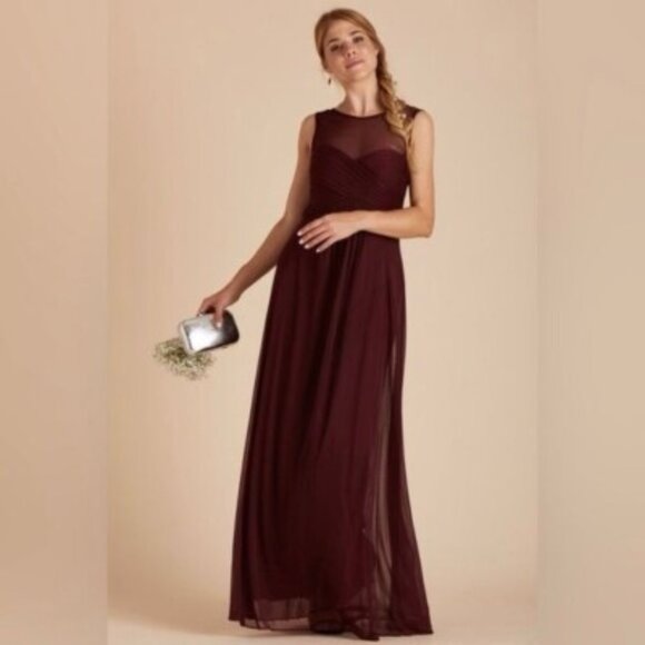 Birdy Grey Ryan Formal Bridesmaid Dress Formal Cabernet Burgundy Red Size Medium - Picture 1 of 12